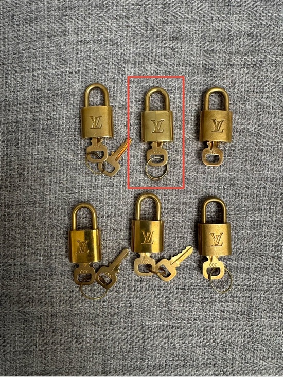 Louis Vuitton Other - #330 Louis Vuitton Gold-Tone LV Padlock Key Charm